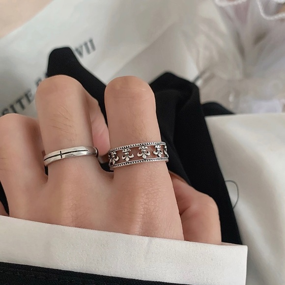 Silver ring, sterling silver ring, silver stacking ring, stacking silver ring - Picture 5 of 11